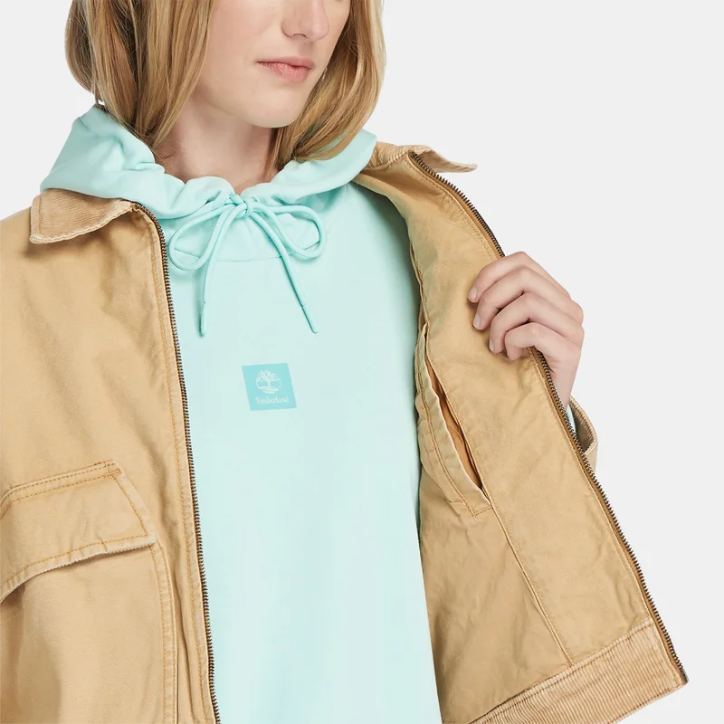 Timberland Gold Women's Washed Canvas Jacket for Women | Best Price UAE