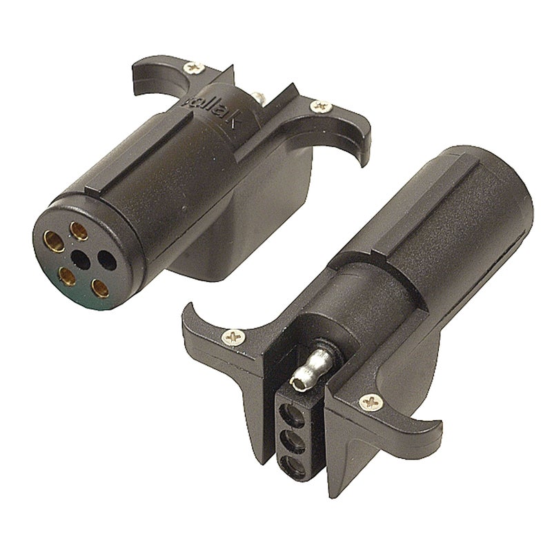 POLLAK - 301.1063 12-717EP 6-Way Round Pin to 4-Way Flat Adapter - Image 2