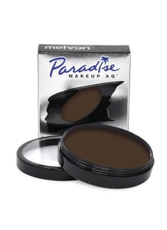 mehron Mehron Makeup Paradise Makeup AQ Pro Size | Stage & Screen, Face & Body Painting, Special FX, Beauty, Cosplay, and Halloween | Water Activated Face Paint & Body Paint 1.4 oz (40 g) (Dark Brown)  - Image 1