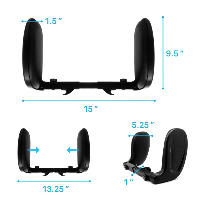 Ostin Multipurpose Adjustable Neck Support Sleeping Rest Pillow Holder Premium Seat Head Pillow Car Seat Headrest Travel Neck Pillow - Image 4