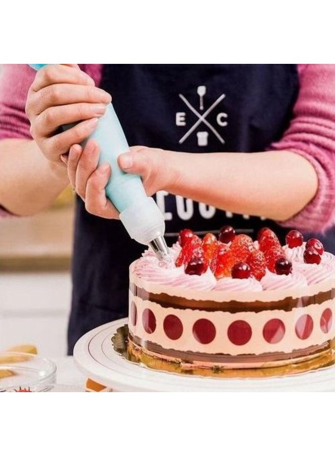 Generic valueable 1 Silicone Pastry Bag for Cream Piping - 6 Different Acrylic Nozzles - Suitable for Decorating Cakes and Desserts with Cream - Helps Create Various Shapes - Also Suitable for Making Balah El Sham - Practical for Home Use - Image 5