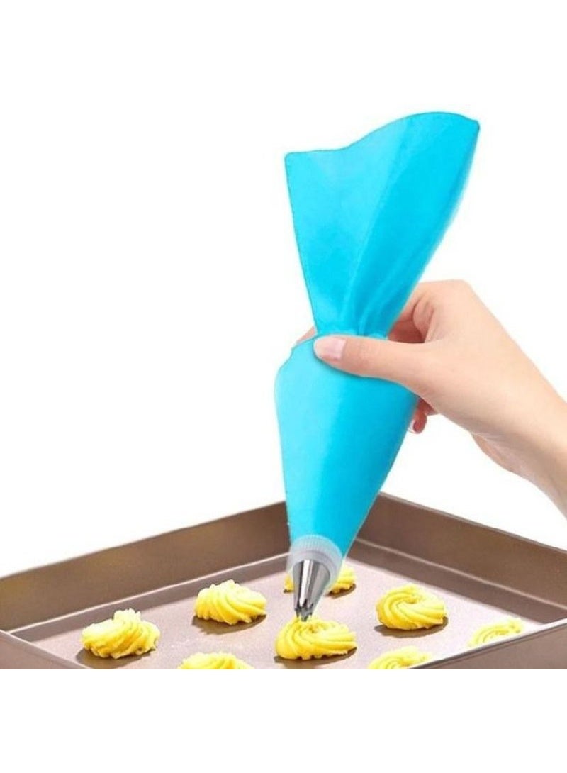 Generic valueable 1 Silicone Pastry Bag for Cream Piping - 6 Different Acrylic Nozzles - Suitable for Decorating Cakes and Desserts with Cream - Helps Create Various Shapes - Also Suitable for Making Balah El Sham - Practical for Home Use - Image 4