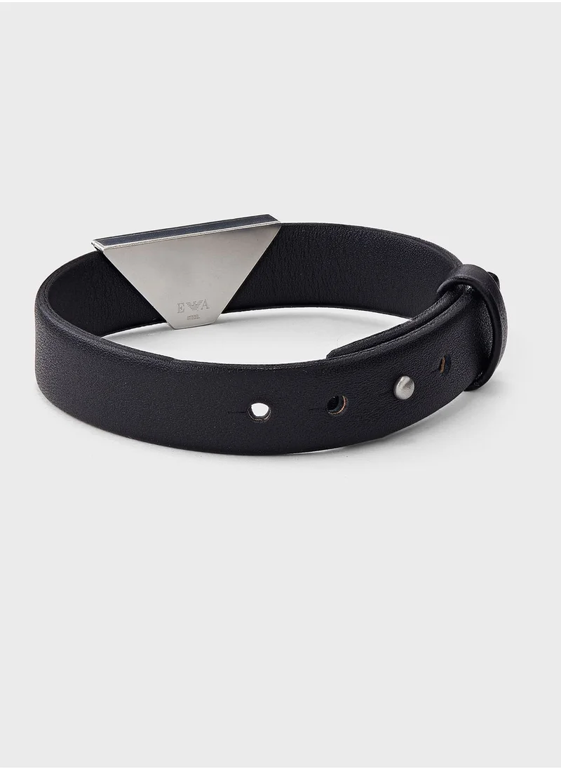EMPORIO ARMANI Egs2985040 Leather Bracelet