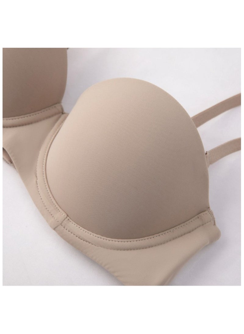 Generic - 3 Pieces Women Underwire Half Cup Bra Push Up Bra Everyday Bra - Image 1