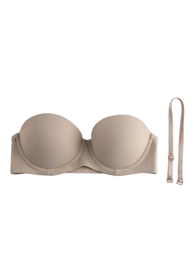 Generic - 3 Pieces Women Underwire Half Cup Bra Push Up Bra Everyday Bra - Image 1