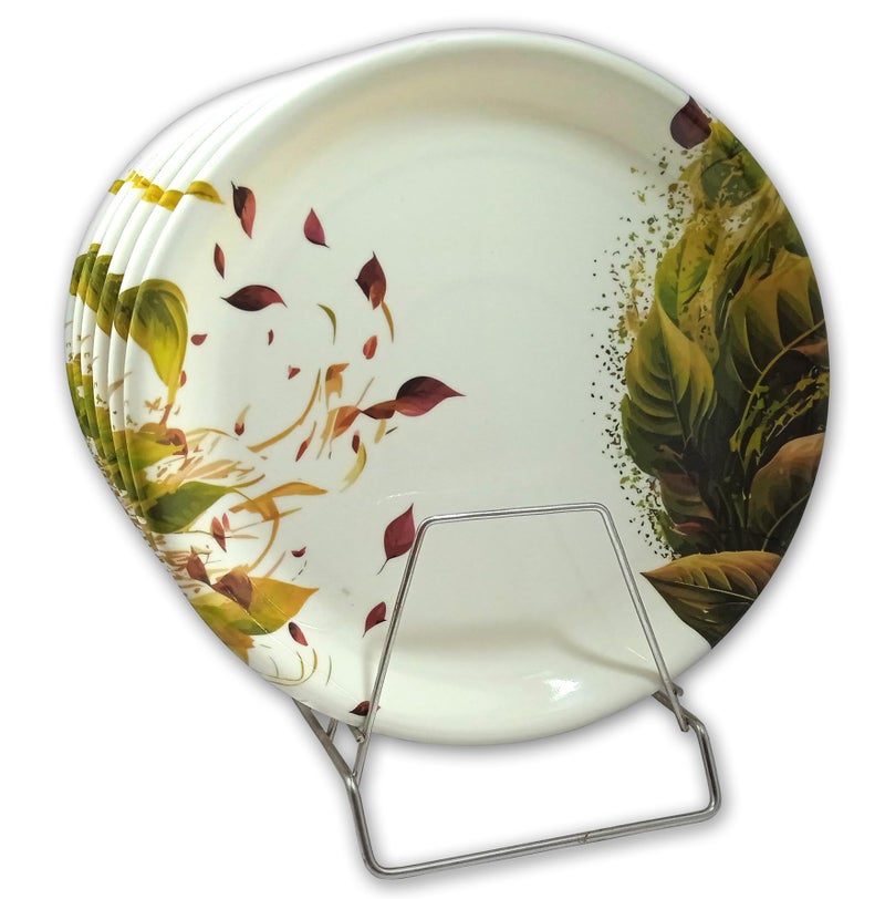 Inpro 18 Pcs Melamine Dinner Set (6 Full Plate, 6 Bowl, 6 Spoon).Elevate Your Dining Experience with Our Exquisite 18-Piece Melamine Dinnerware - Image 3