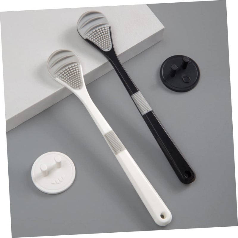 2Pcs Tongue Scraper for Adults Ergonomic Design Gentle Cleaning Tools Remove Tongue Coating - Image 5
