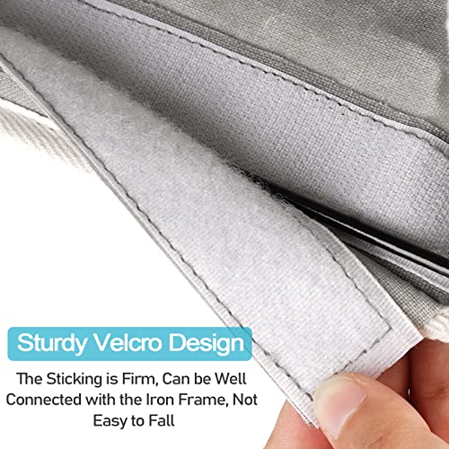 Loghot Bedside Caddy/Bedside Storage Bag Hanging Organizer for Bunk and Hospital Beds,Dorm Rooms Bed Rails,Can be Placed Glasses,Books,Mobile Phones,Keys (Grey) - Image 5