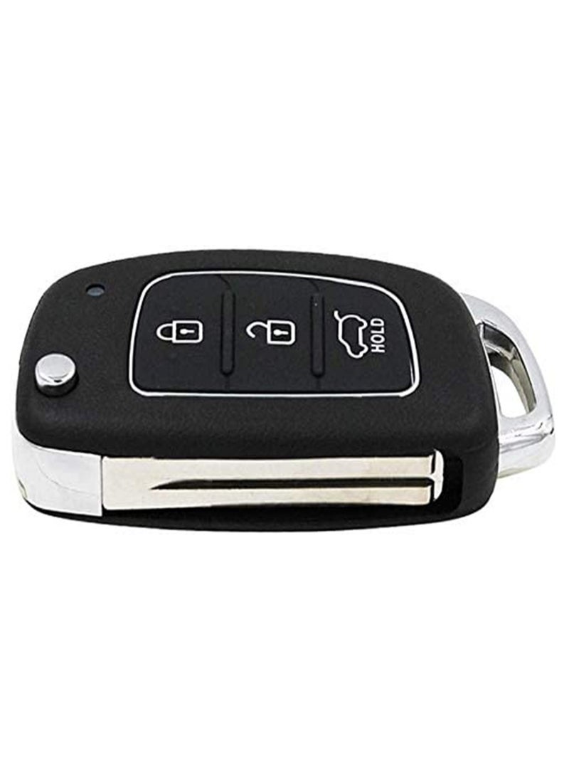 SYOSI - Folding Smart Car Key,  3 Buttons Keyless Entry Remote Case, Replacement Remote Car Key key Shell Repair for Mistra Hyundai HB20 SANTA FE IX35 IX45 Key Cover Case - Image 1