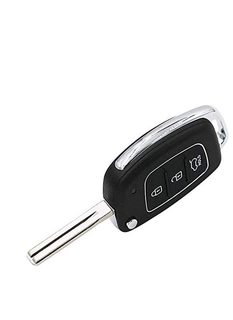 SYOSI - Folding Smart Car Key,  3 Buttons Keyless Entry Remote Case, Replacement Remote Car Key key Shell Repair for Mistra Hyundai HB20 SANTA FE IX35 IX45 Key Cover Case - Image 1