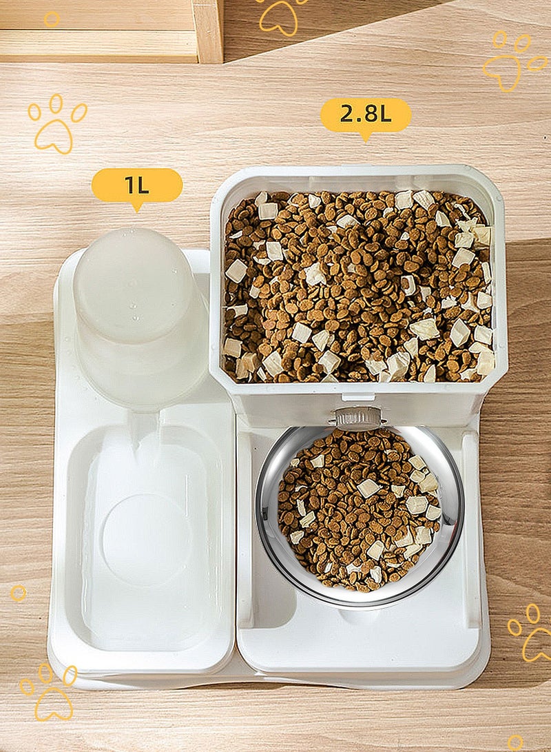 Kidle Automatic Cat Bowl Dog Water Feeder Bowl Cat Feeder and Water Dispense Feeder Pet Dog Feeder - Image 3