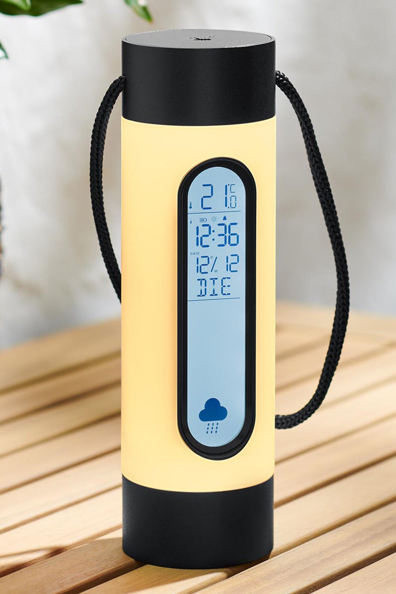 Tchibo Battery Powered Weather Station With Light, Yellow  - Image 1