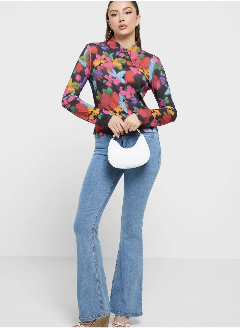 Finders Keepers Floral Printed Shirt