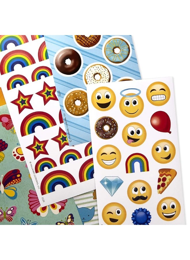 Hallmark Hallmark Stickers for Kids (Pack of 258 Stickers, 16 Sheetsâ€”Mermaids, Rainbows, Hearts, Dogs, Cats, Donuts)  - Image 3