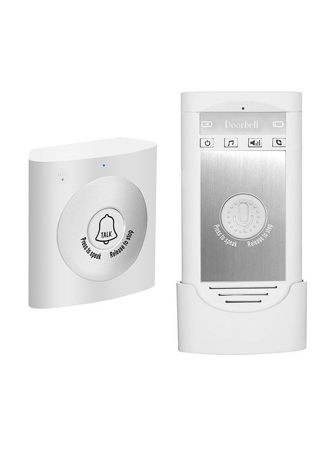 Y&D 2-Way Wireless Voice Intercom Doorbell White  - Image 1