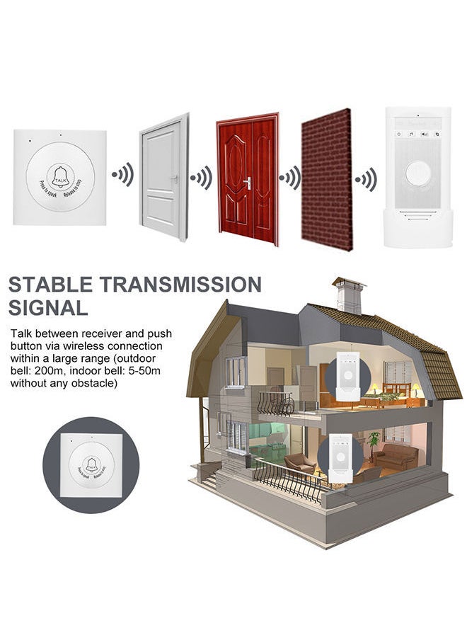 Y&D 2-Way Wireless Voice Intercom Doorbell White  - Image 5