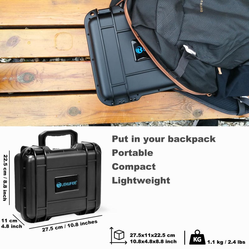 Lekufee Waterproof Hard Case Compatible with Gopro Hero 13/Gopro Hero 12/11/10/9/8/Media Mod/Gopro Volta/Creator Edition/Action Camera and Other Accessories(Case Only) - Image 4