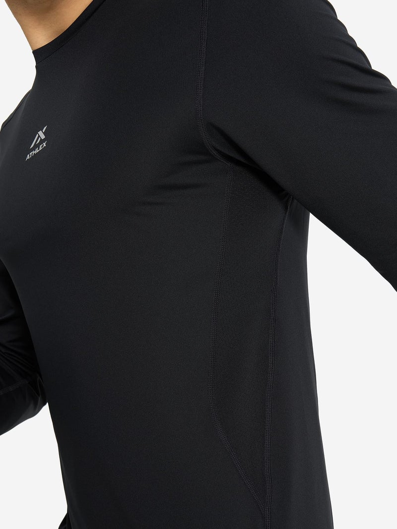 Athlex Men's 2-Pack Compression Longsleeves – ATCOMPRESSION Support, Moisture-Wicking, Antibacterial, Breathable & Flexible for Intense Workouts - Image 5