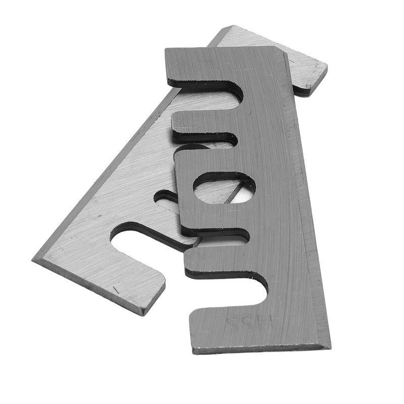 AUNMAS 2PCS Electric Planer Blades, HSS High Speed Steel Replacement Blades Resharpenable for P20ST P20SF P20A FP20SA FP20A F20A, with Edges for Softwood Hardwood Plywood - Image 3