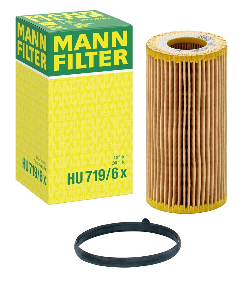 Mann Filter HU 719/6 x Cartridge Oil Filter Replacement Compatible With Audi RS3, TT Quattro, TT RS Quattro - Image 1