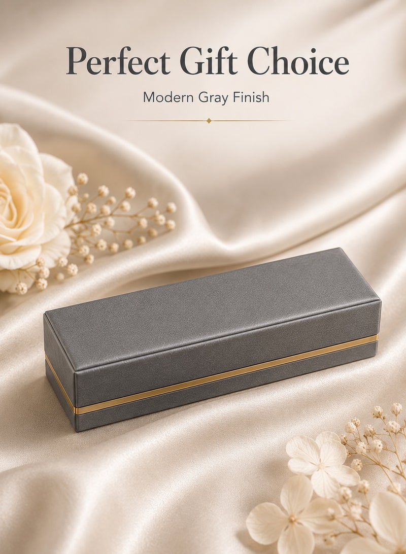 Rich Life Luxury Bracelet Box with Gold Accent, Premium Textured Jewelry Storage Box for Bracelet Bangle Watch Chain, Soft Interior, Available in Black Gold Grey - Image 3