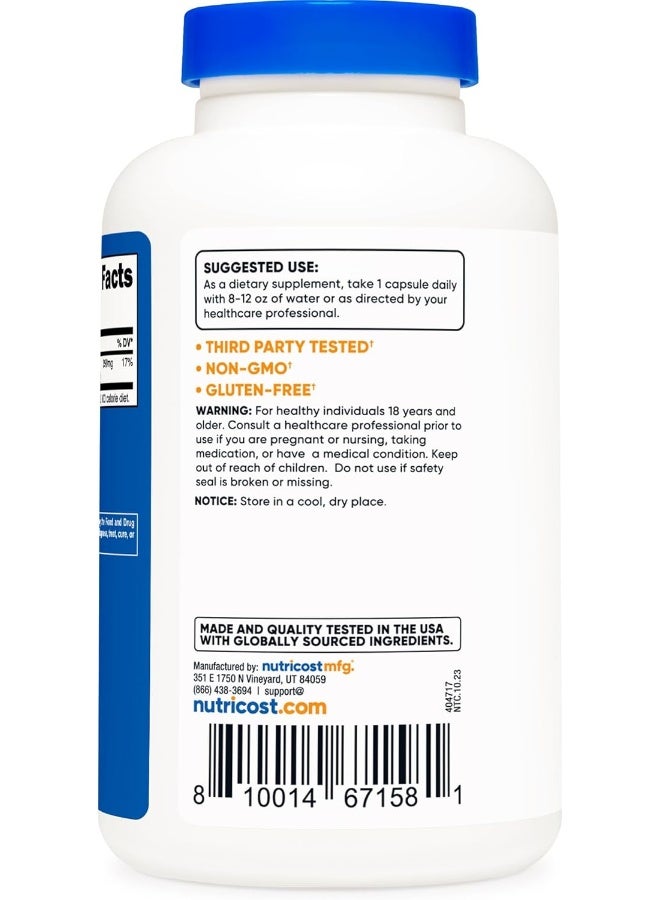 كبسولات ملح الهيمالايا الوردي ١٠٠٠ ملغ، ٣٩٠ ملغ صوديوم، ٢٤٠ كبسولة - غير معدلة وراثيًا، خالية من الغلوتين - Image 4