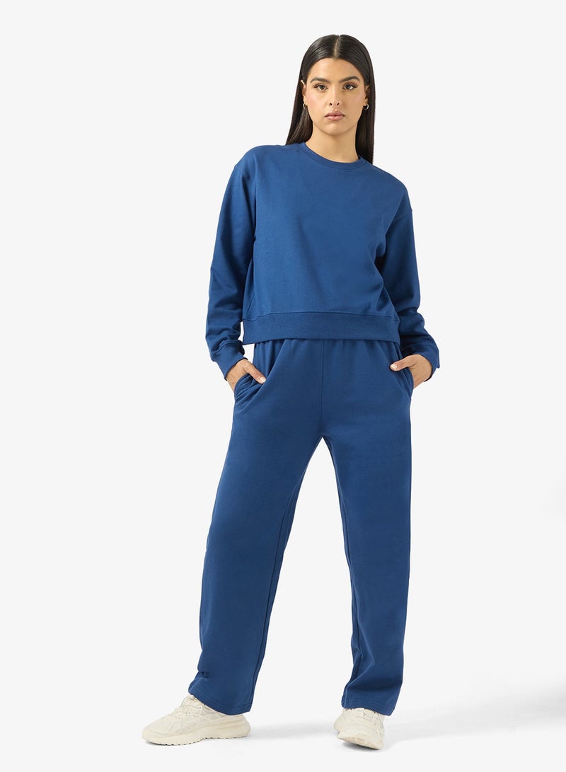 Ginger Basics Cotton Oversize Crew Neck Essential Sweatshirt - Image 4