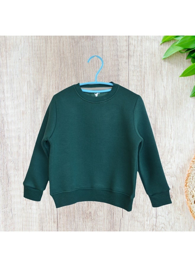 هورس بولو سويت شيرت للاطفال سادة , اخضر - Image 3