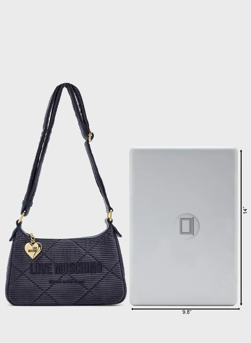 لوف موسكينو Top Handle Zip Over Satchel
