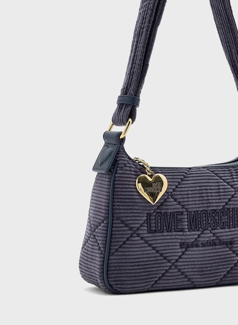 لوف موسكينو Top Handle Zip Over Satchel