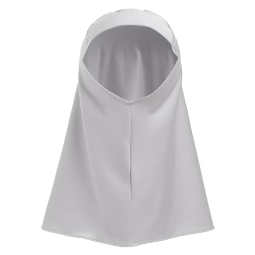 ODASDO Newborn Infant Baby Girls Muslim Abaya Prayer Dress, Toddler Kids Long Sleeve Maxi Islamic Kaftan Dress with Hijab Two Piece Set Middle East Arabian Dubai Robe Ramadan Eid Party Clothes Gray 6-12M - Image 4