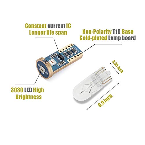 iBrightstar مصابيح LED شديدة السطوع T10 168 194 للسيارات - Image 3