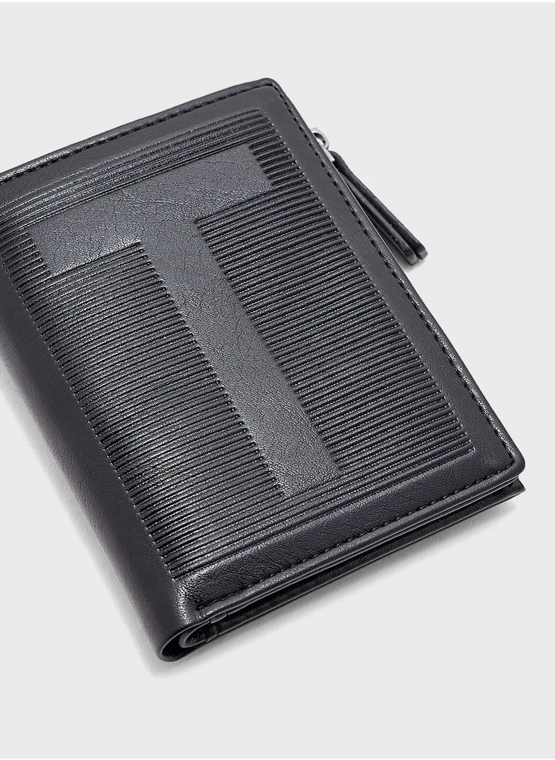 Robert Wood Bi Fold Wallet With Zipper Slot