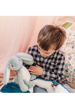 Les Deglingos Toudou the Rabbit Plush Toy - Beige Corduroy Bunny with Soft Ears, Eco-Friendly, Machine Washable, Ideal for Babies and Toddlers  - Image 5