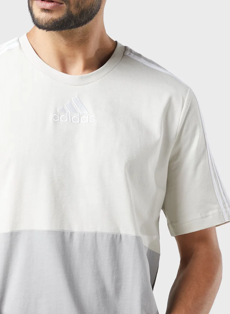 adidas تيشيرت بنمط كتل الالوان