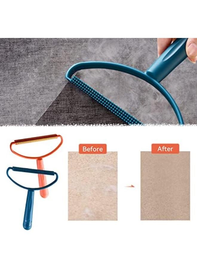 Portable Double-Sided Lint Remove Pet Fur Hair Lint Remover For Clothes Carpet Couch Travel, Reusable Lint Rollers Shaver Cleaner Fabric Pilling Remover Sc - Image 2