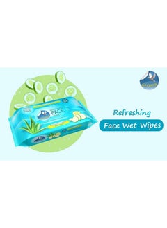 GLIDER Face Cleansing Wipes ; Hydrating & Moisturising Facial Wipes With Cucumber Aloevera & Vitamin E ; 25 Wipes ; (Pack Of 3 (75 Wipes))  - Image 4