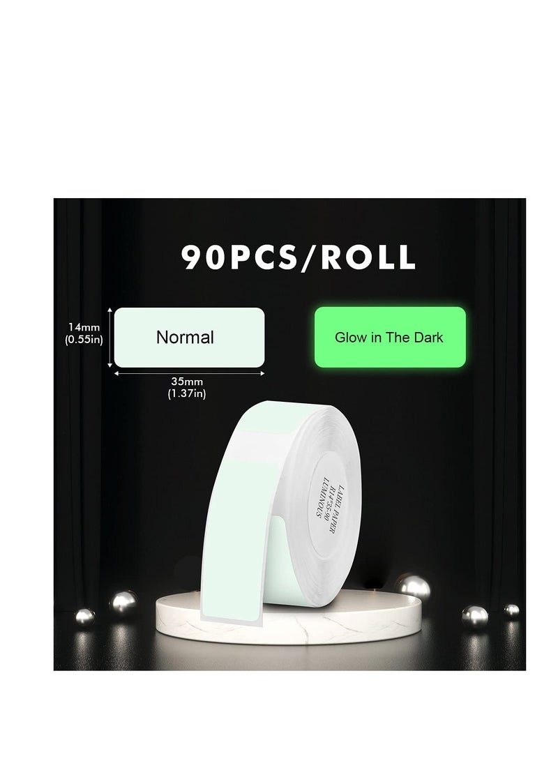 Excefore Labels Maker Tape, Waterproof Anti-Oil Scratch-Resistant Sticker, Compatible for D11 D110 D101 Printer Labels Stickers, Name Tag for Spice Jars Bottle - Image 3