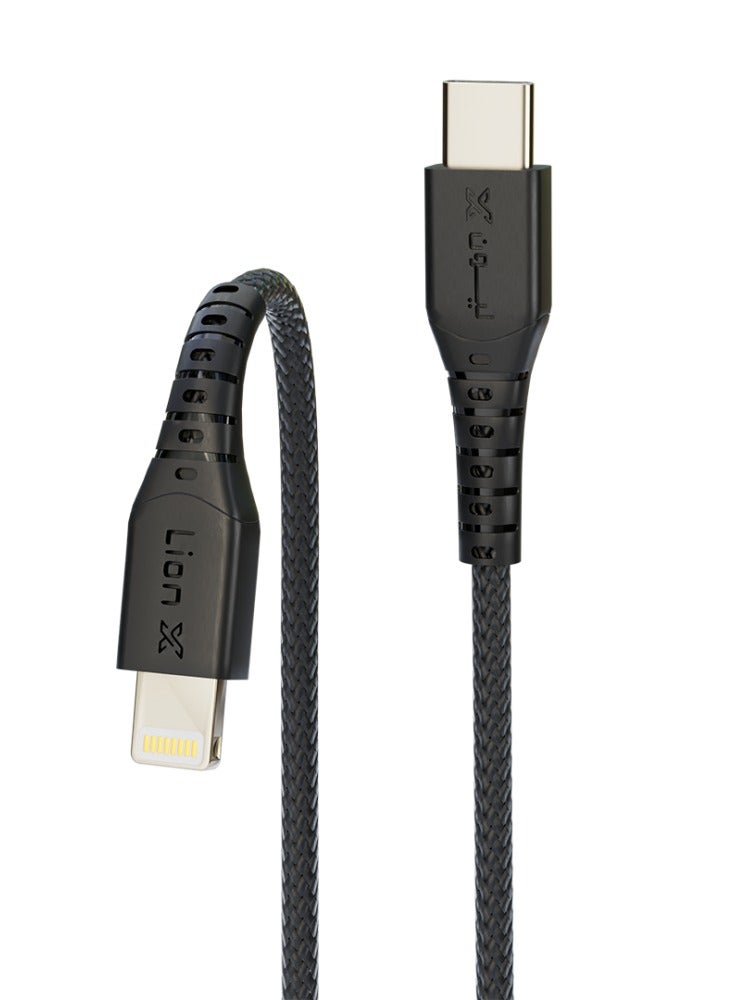 Lionx IPhone Charging Cable Type-C 20W 1 Meter Supports Fast Charging Lion X - Image 3