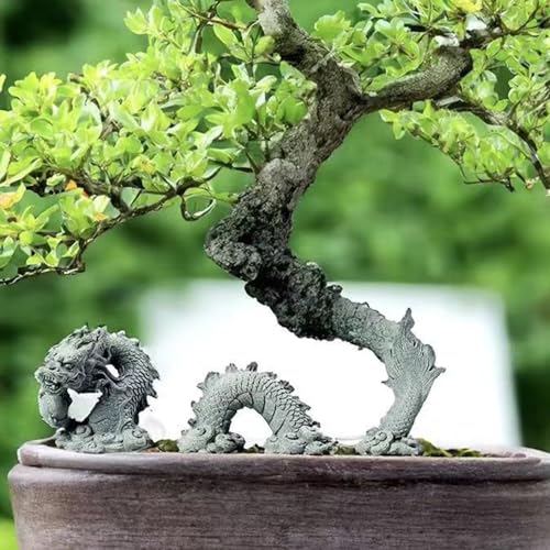 livelyfish Aquarium Dragon Statue Sandstone Ornaments Asian Fish Tank Decor for Freshwater Saltwater Tank Landscape Garden Decorations - Image 2