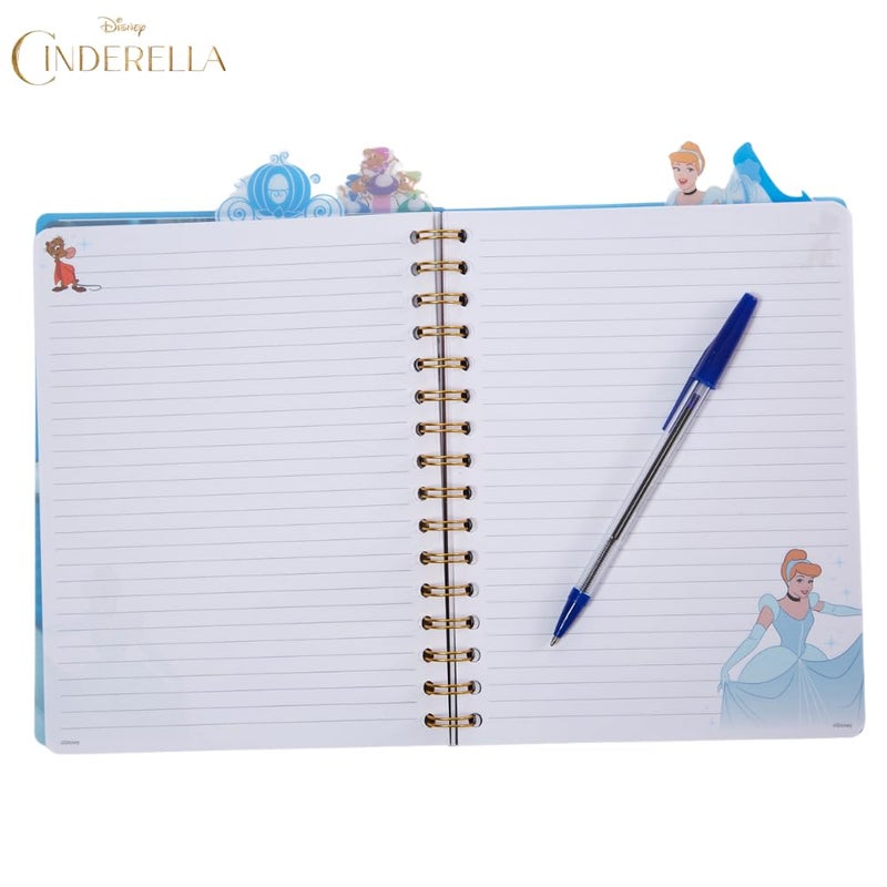 Innovative Designs Disney Cinderella Tab Journal Notebook, Spiral Bound, 96 Lined Pages, 8 x 7 inches - Image 3