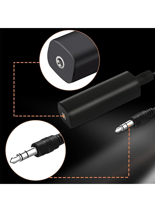 Excefore 2 Packs Ground Loop Noise Isolator For Car Audio/Home Stereo System, Eliminate Buzzing Noise, Eliminating Audio Noise Effectively, Portable And Easy To Use, Ground Loop Isolator With 3.5Mm Audio Cable - Image 5