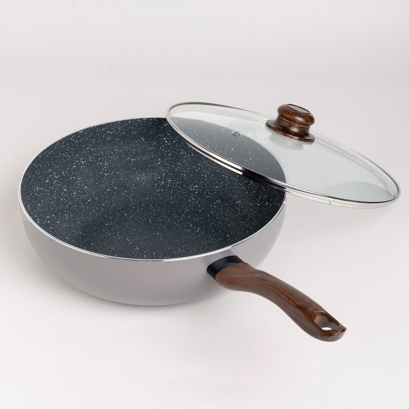 ألبرتو مقلاة عميقة 30 سم من البرتو باللون البني - Image 3