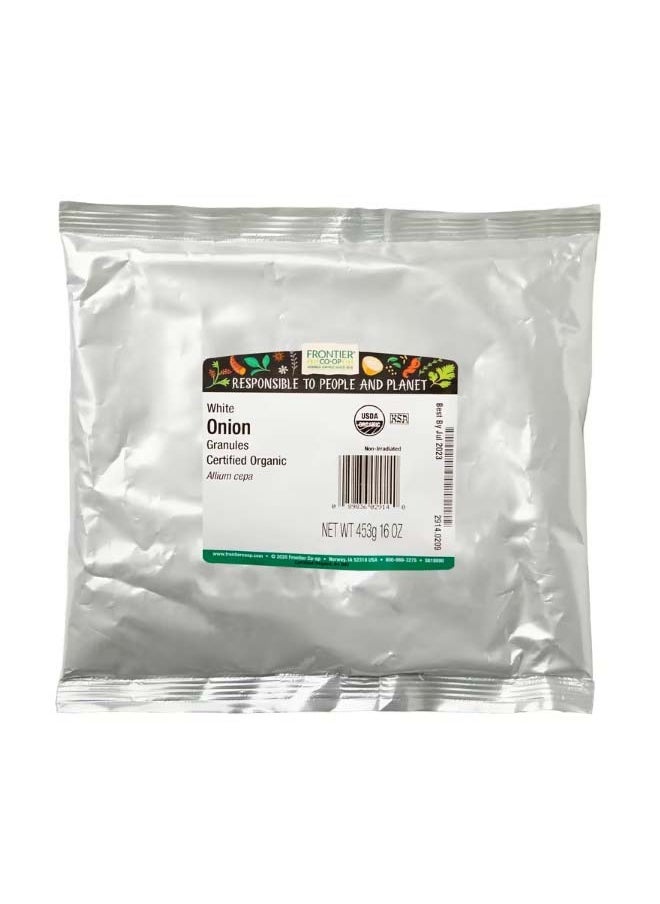 Frontier Co-op Organic White Onion Granules 16 oz 453 g  - Image 2