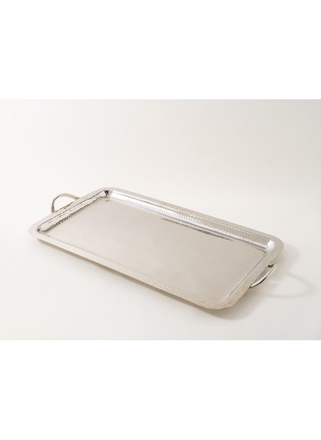 Dallaty Dallaty large shiny silver serving tray 43*38*77 cm  - Image 2