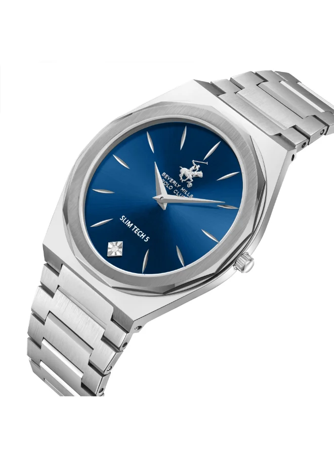 BEVERLY HILLS POLO CLUB BEVERLY HILLS POLO CLUB BP3667X.390 Men Analog Display Watch & Metal Strap Silver