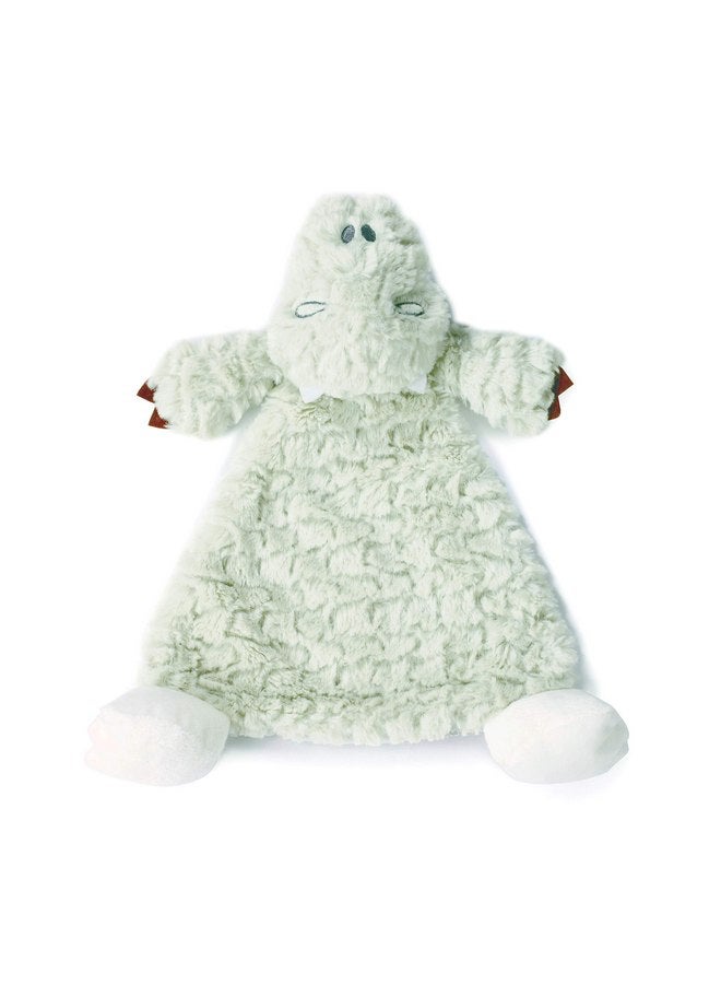 ديمداكو بطانية خشخشة من القطيفة للأطفال من DEMDACO Arnie Alligator باللون الأخضر النعناعي - Image 1