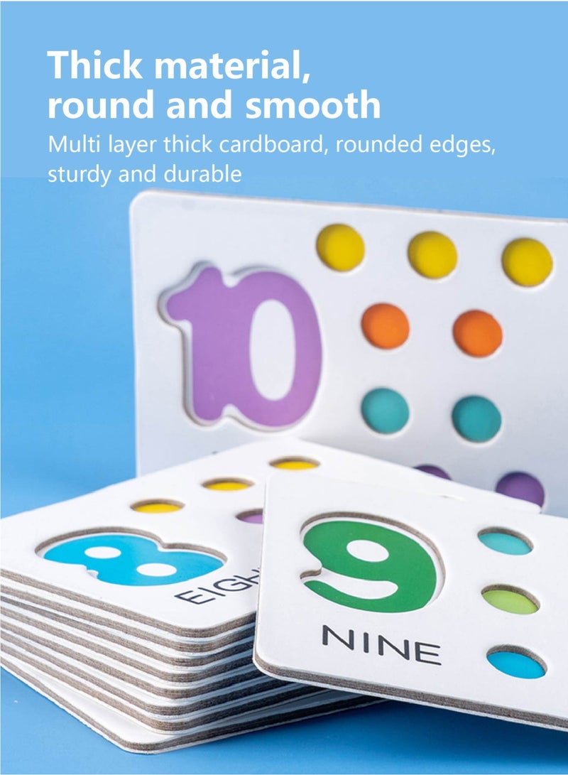 Montessori Math Toy - Wooden Bead Sorting Set with Tongs & Number Cards, Fine Motor Skills Activity for Toddlers - Image 4