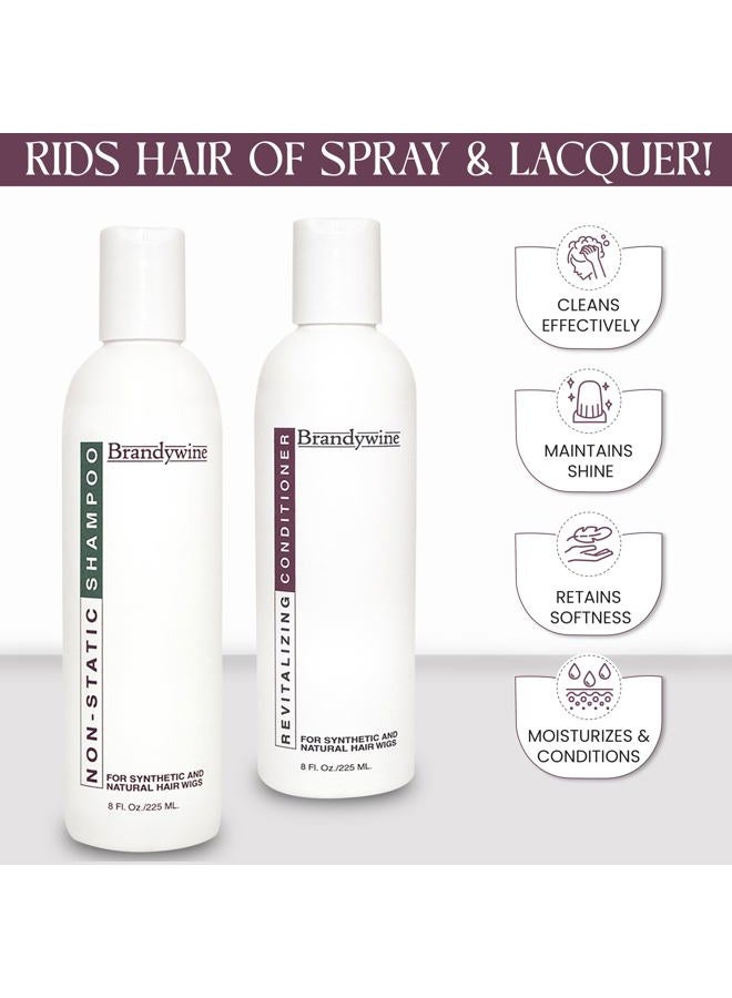 Brandywine Non Static Shampoo & Revitalizing Conditioner 8 Ounce, Value Pack Bundle 2 items - Image 4