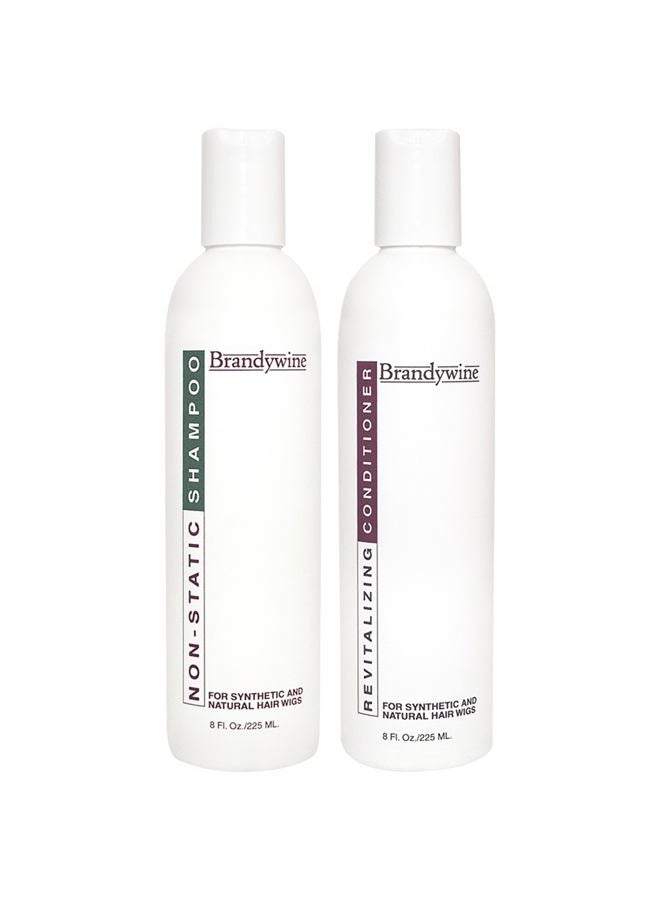 Brandywine Non Static Shampoo & Revitalizing Conditioner 8 Ounce, Value Pack Bundle 2 items - Image 1